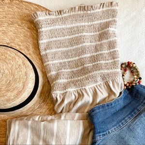 *Sale* Smocked wide leg jumpsuit